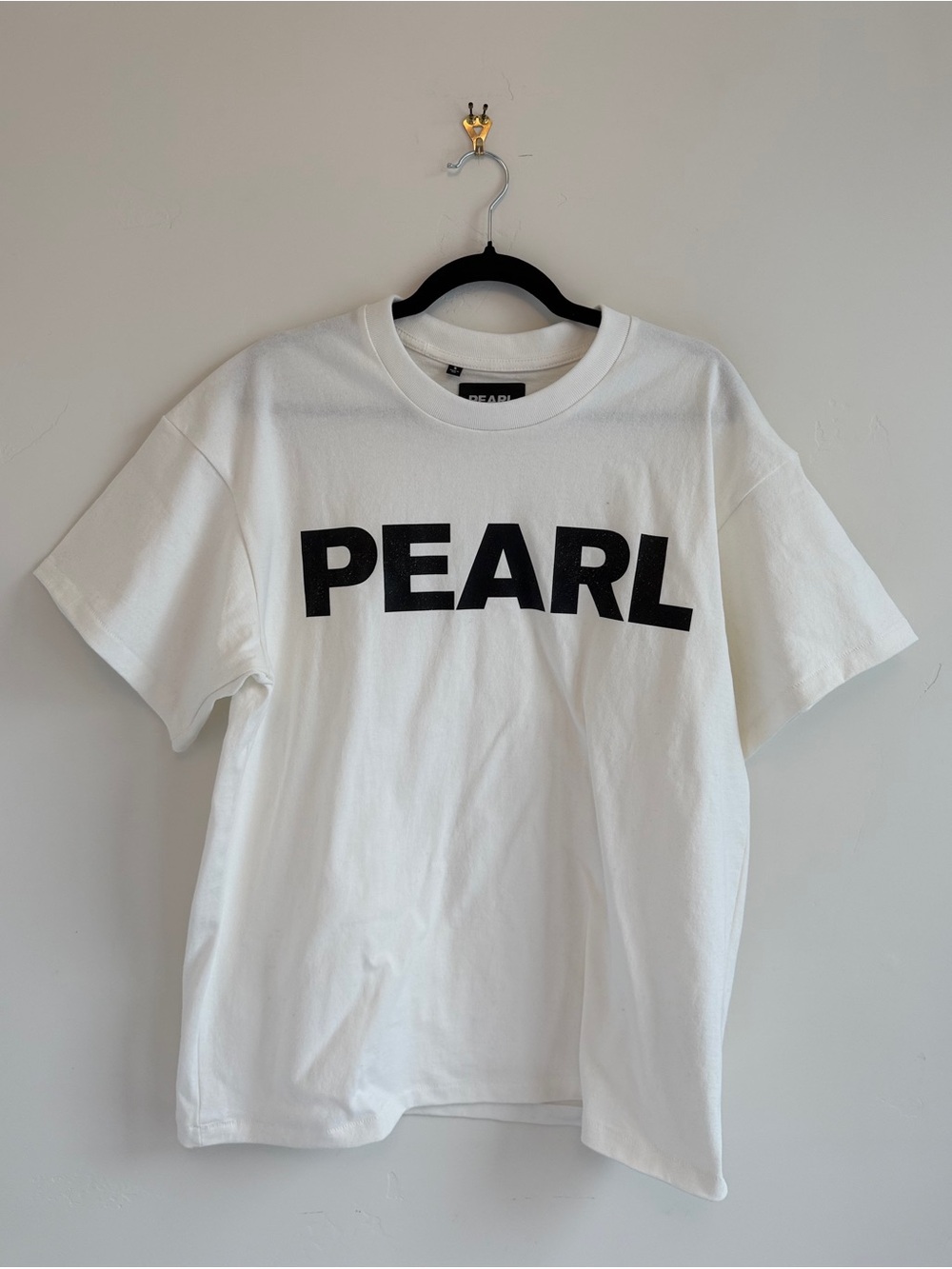 Pearl Black on White Logo Tee